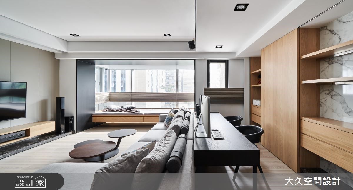 新成屋(5年以下)＿休閒風客廳書房案例圖片＿大久空間設計有限公司＿大久_16之4