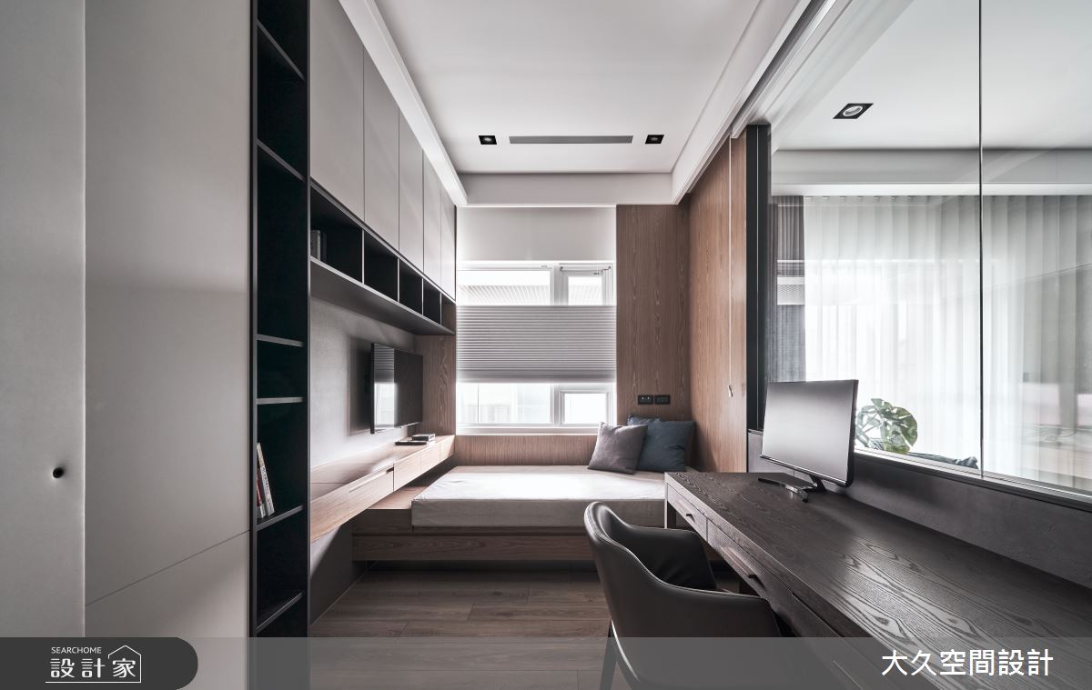 新成屋(5年以下)＿飯店風書房臥榻案例圖片＿大久空間設計有限公司＿大久_27之9