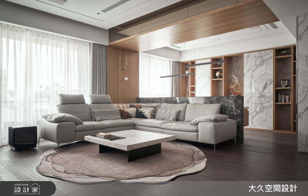 45坪新成屋(5年以下)＿飯店風客廳案例圖片＿大久空間設計有限公司＿大久_31之3