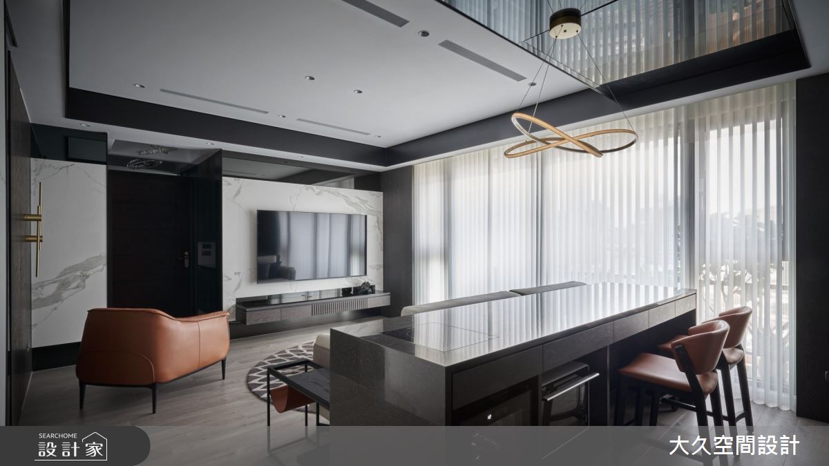 25坪新成屋(5年以下)＿飯店風客廳書房工作區案例圖片＿大久空間設計有限公司＿大久_33之12