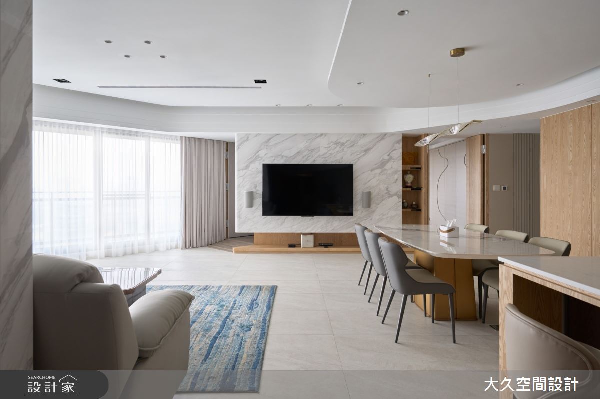 69坪新成屋(5年以下)＿飯店風客廳餐廳案例圖片＿大久空間設計有限公司＿大久_35之11