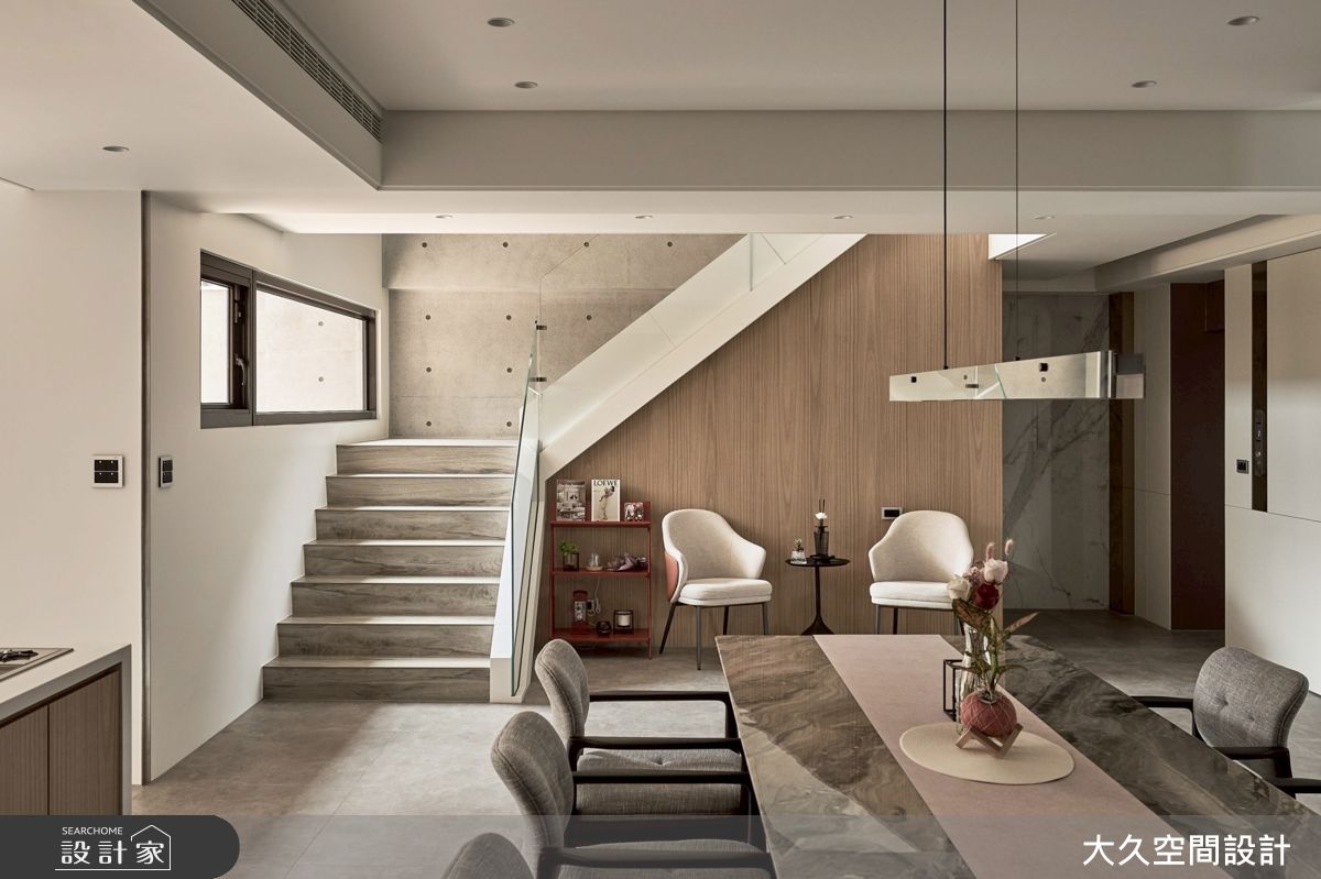 150坪毛胚屋＿親子飯店風餐廳樓梯案例圖片＿大久空間設計有限公司＿大久_37之21