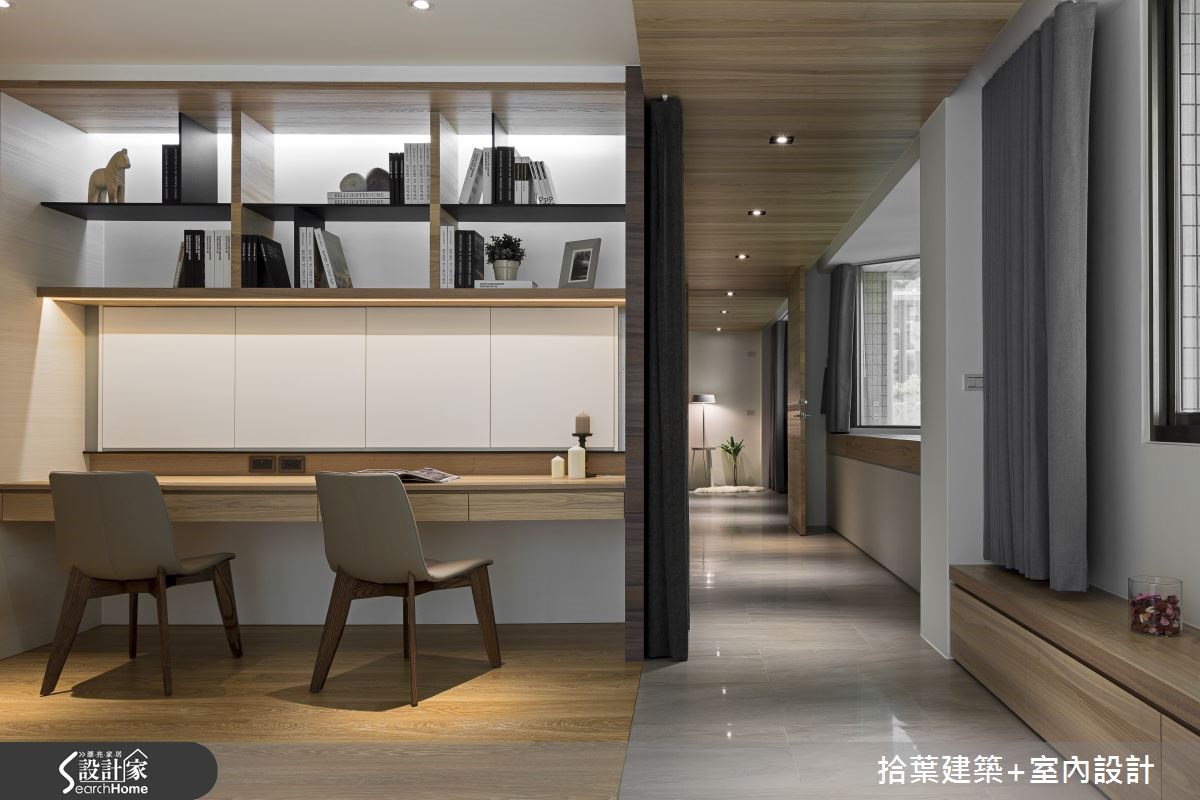 60坪老屋(16~30年)＿現代風書房案例圖片＿拾葉建築+室內設計＿拾葉_01之9