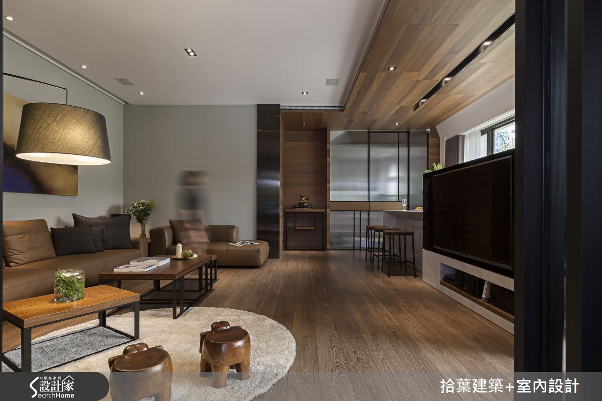 60坪老屋(16~30年)＿現代風客廳吧檯案例圖片＿拾葉建築+室內設計＿拾葉_01之4
