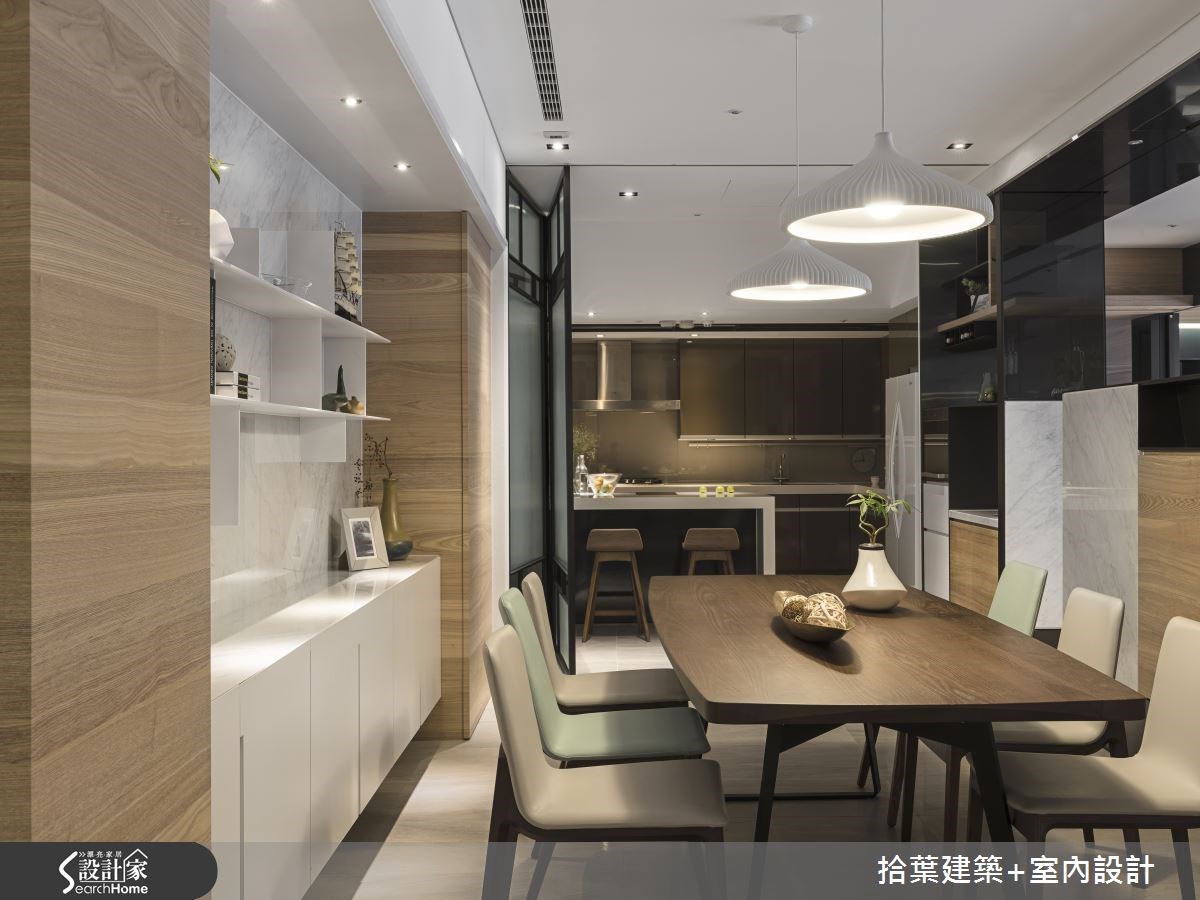 89坪新成屋(5年以下)＿現代風餐廳吧檯案例圖片＿拾葉建築+室內設計＿拾葉_03之8