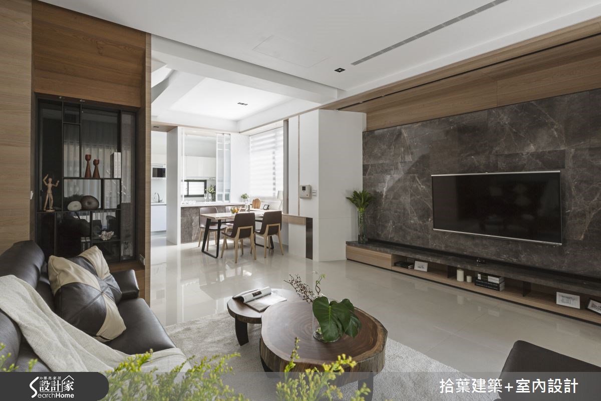 40坪新成屋(5年以下)＿現代風客廳案例圖片＿拾葉建築+室內設計＿拾葉_07之1