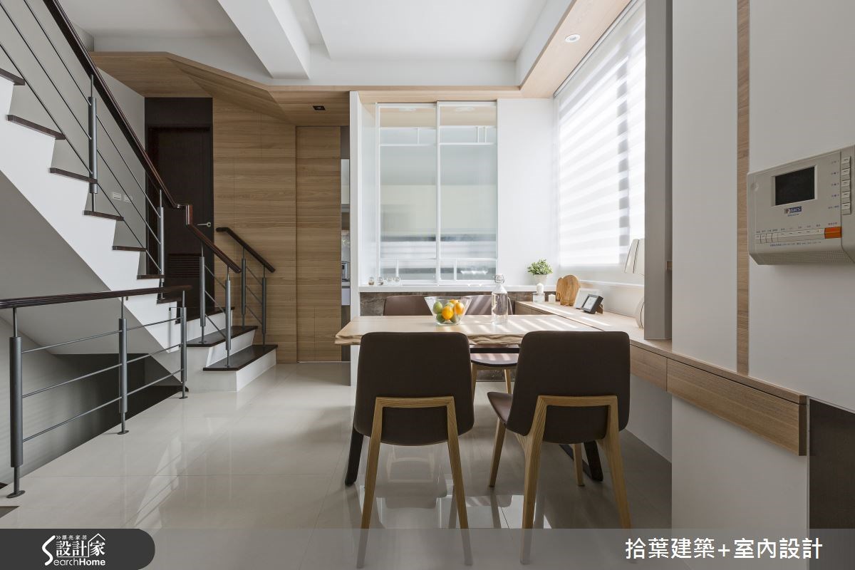 40坪新成屋(5年以下)＿現代風餐廳樓梯案例圖片＿拾葉建築+室內設計＿拾葉_07之5