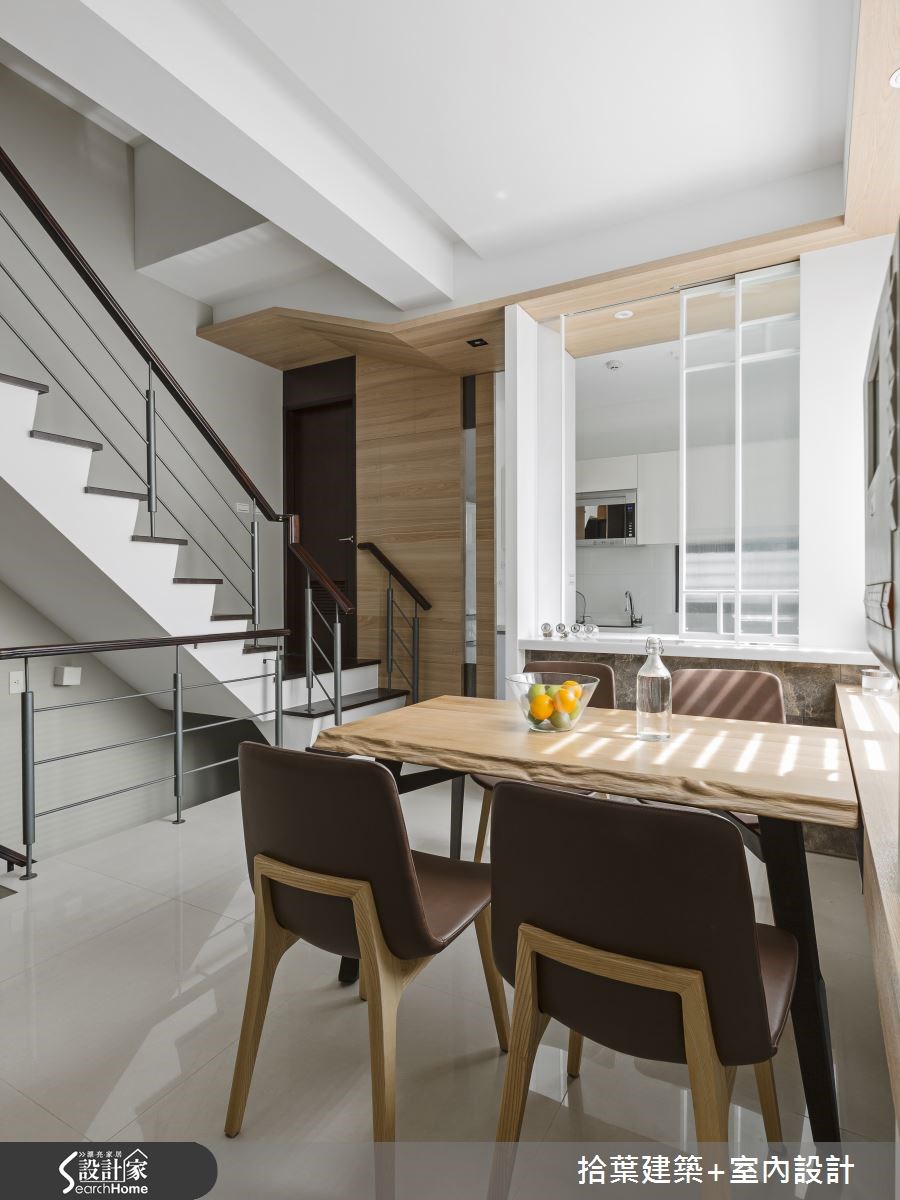40坪新成屋(5年以下)＿現代風餐廳樓梯案例圖片＿拾葉建築+室內設計＿拾葉_07之7