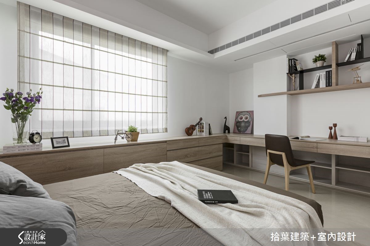 40坪新成屋(5年以下)＿現代風臥室案例圖片＿拾葉建築+室內設計＿拾葉_07之23
