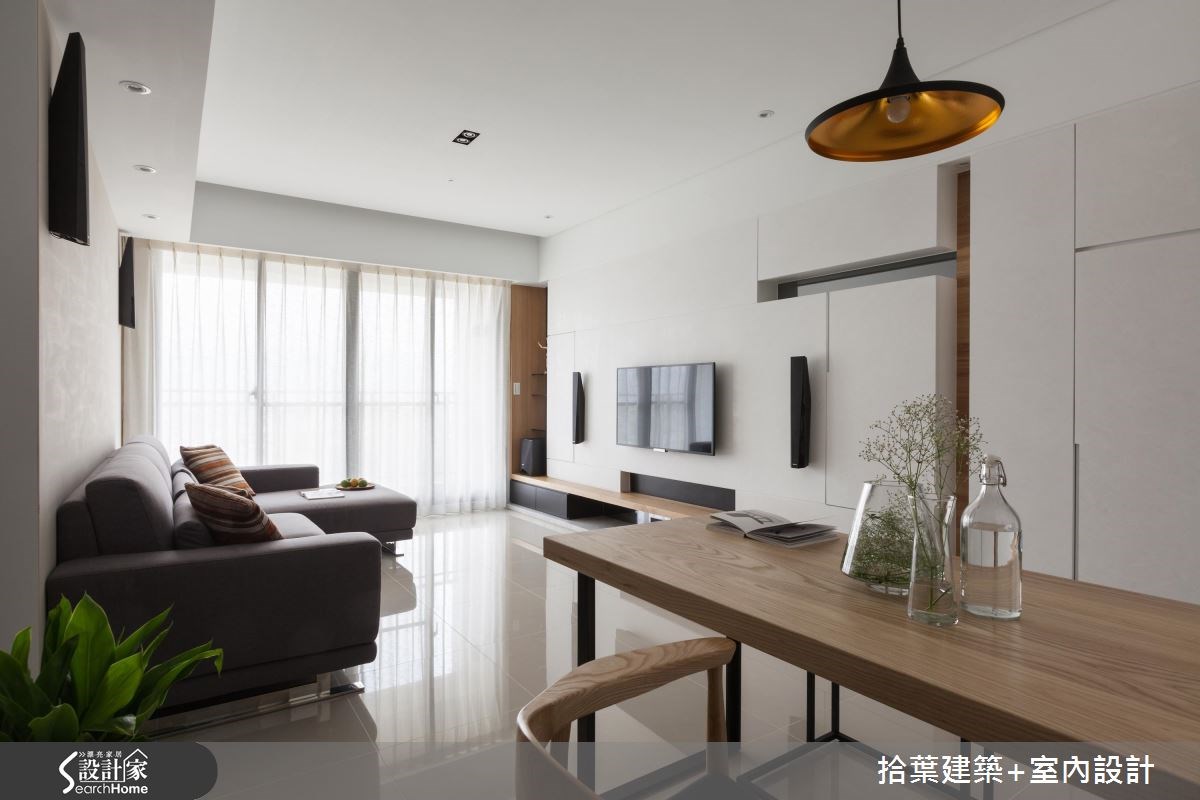 25坪新成屋(5年以下)＿現代風客廳案例圖片＿拾葉建築+室內設計＿拾葉_09之5