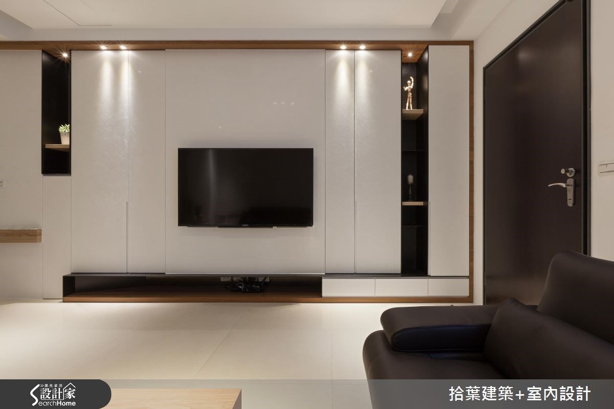 55坪中古屋(5~15年)＿現代風玄關客廳案例圖片＿拾葉建築+室內設計＿拾葉_10之3