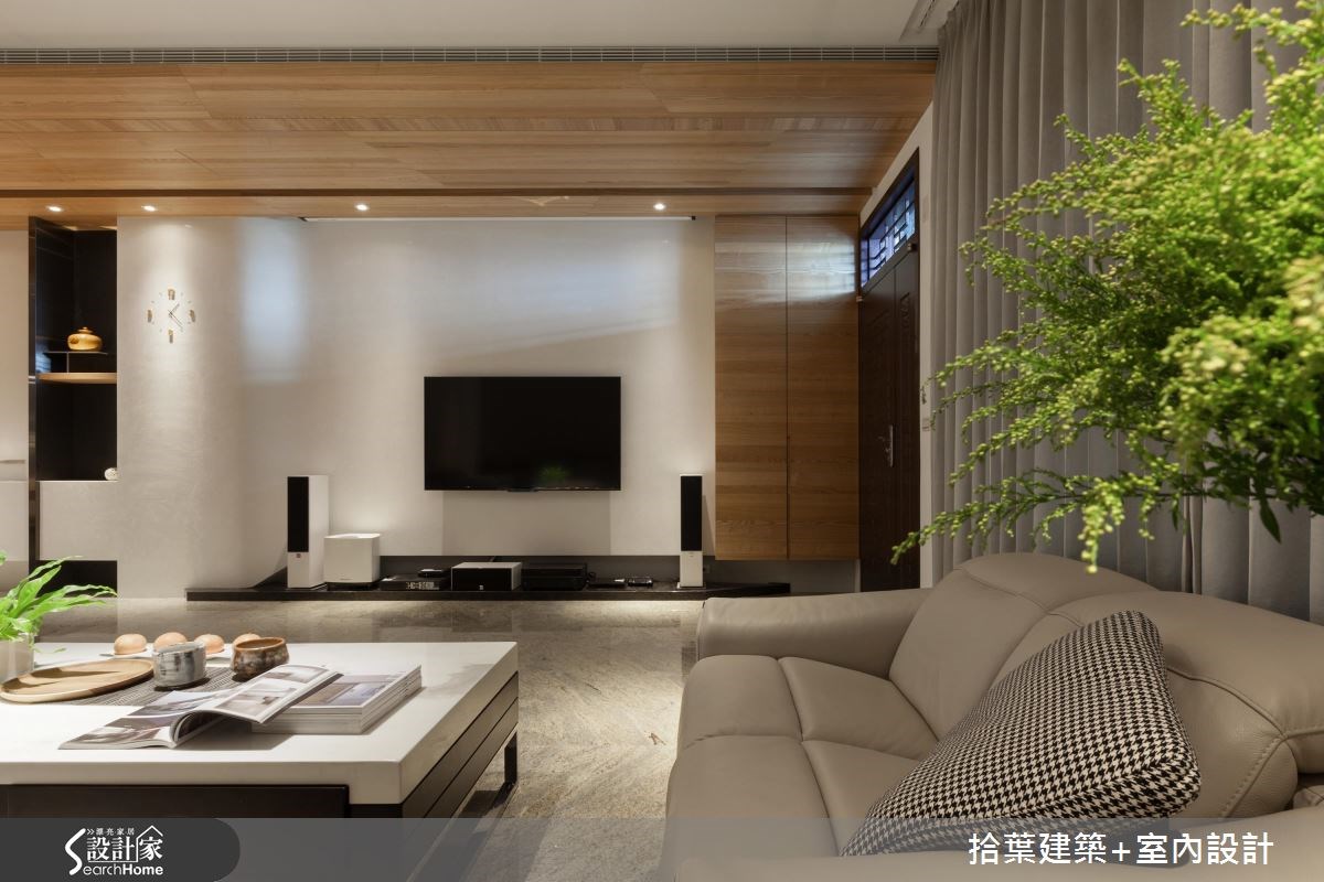 100坪新成屋(5年以下)＿現代風客廳案例圖片＿拾葉建築+室內設計＿拾葉_11之2