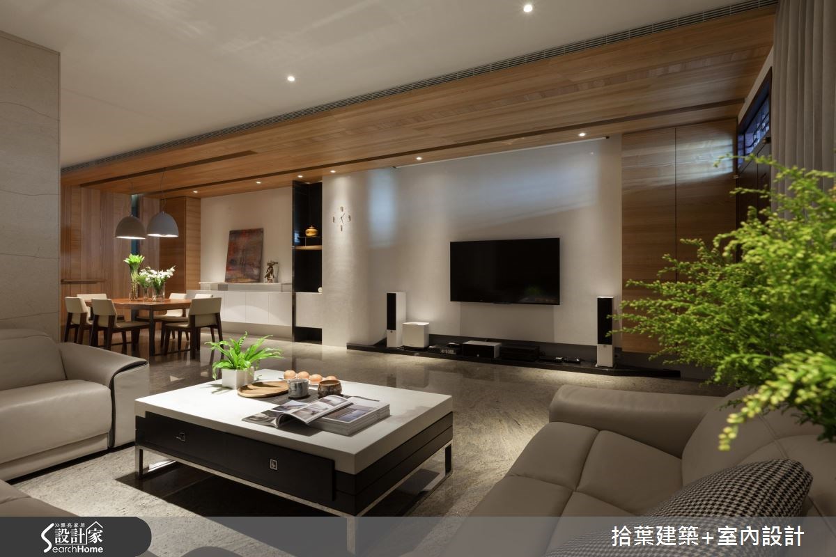 100坪新成屋(5年以下)＿現代風客廳餐廳案例圖片＿拾葉建築+室內設計＿拾葉_11之3