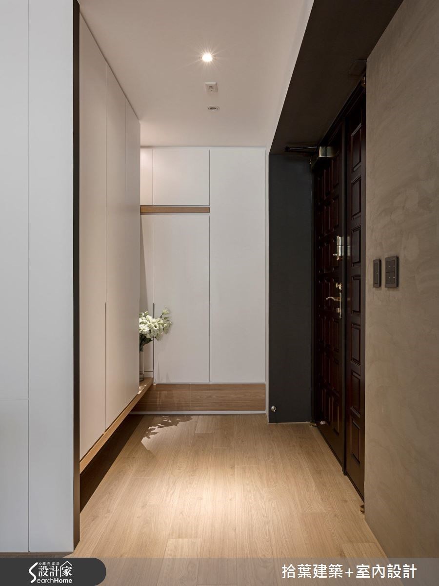 35坪新成屋(5年以下)＿現代風玄關走廊案例圖片＿拾葉建築+室內設計＿拾葉_17之1