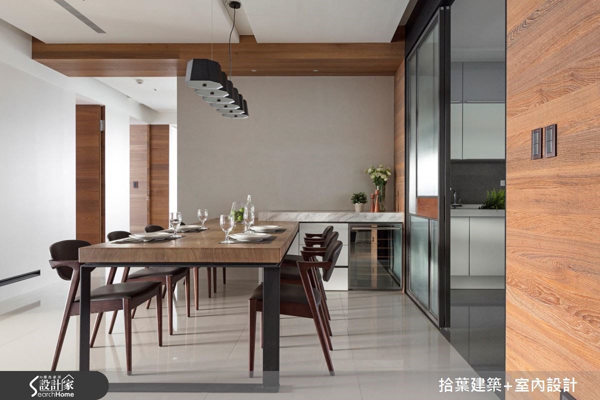 58坪新成屋(5年以下)＿現代風餐廳吧檯案例圖片＿拾葉建築+室內設計＿拾葉_19之6
