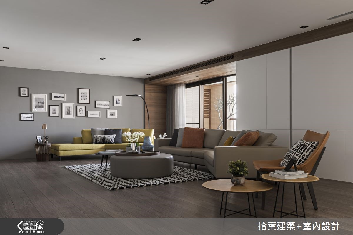 60坪新成屋(5年以下)＿現代風客廳案例圖片＿拾葉建築+室內設計＿拾葉_20之6