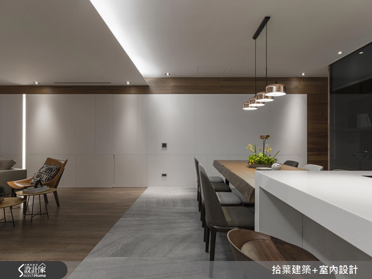 60坪新成屋(5年以下)＿現代風餐廳吧檯案例圖片＿拾葉建築+室內設計＿拾葉_20之8