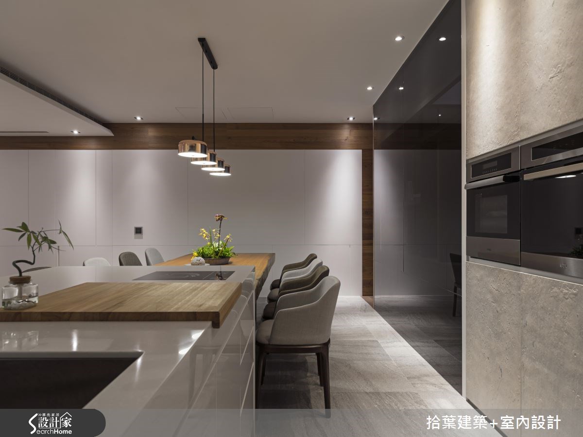 60坪新成屋(5年以下)＿現代風吧檯案例圖片＿拾葉建築+室內設計＿拾葉_20之9