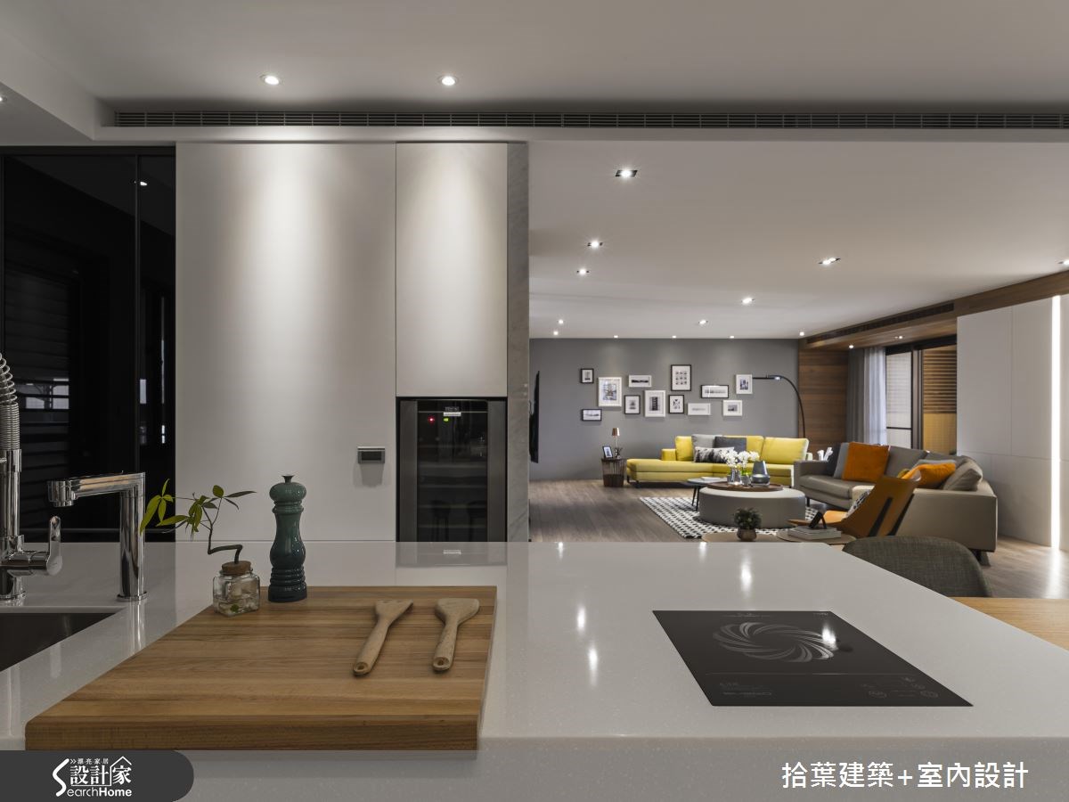 60坪新成屋(5年以下)＿現代風客廳廚房案例圖片＿拾葉建築+室內設計＿拾葉_20之10