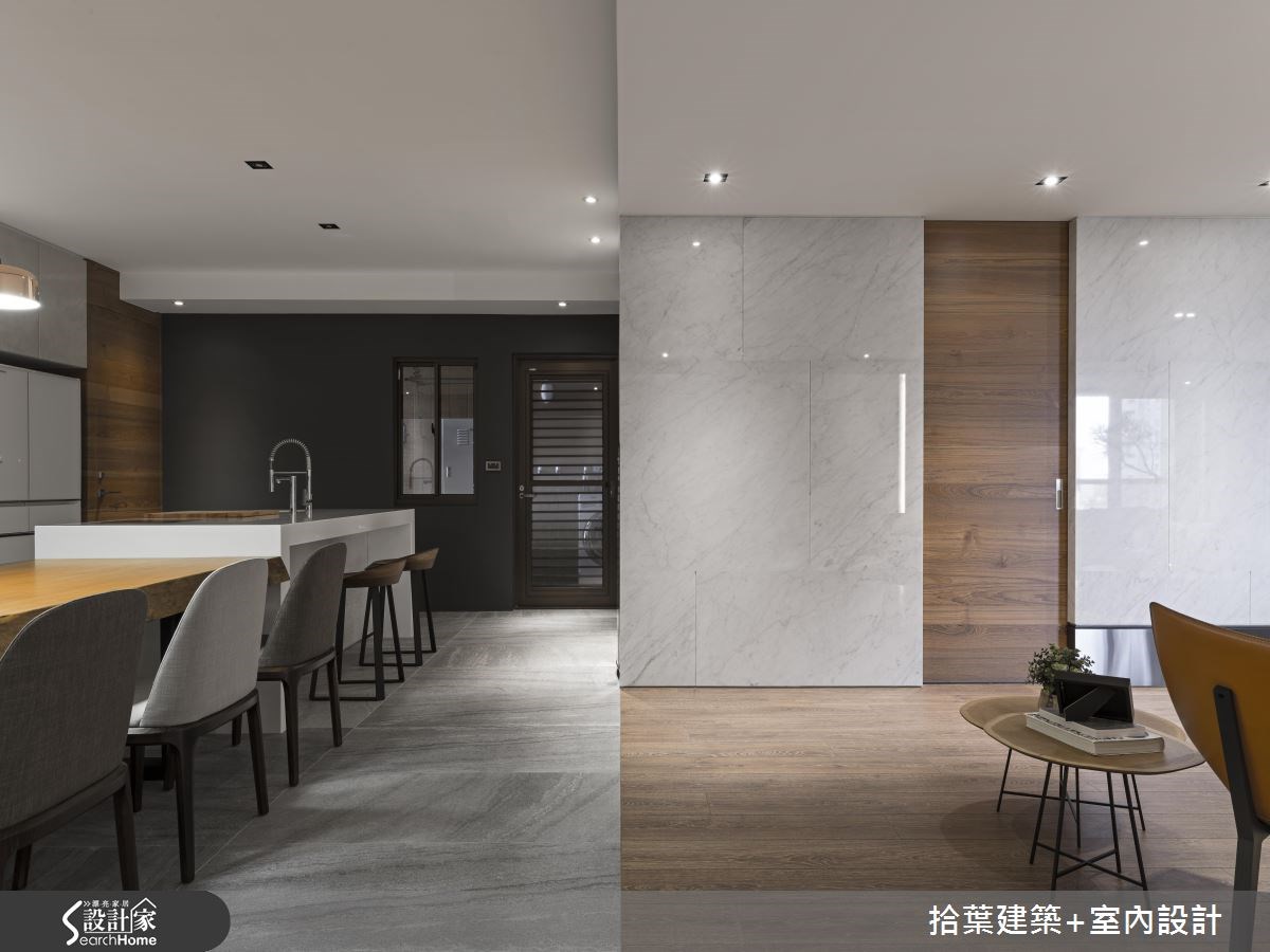 60坪新成屋(5年以下)＿現代風餐廳吧檯案例圖片＿拾葉建築+室內設計＿拾葉_20之11