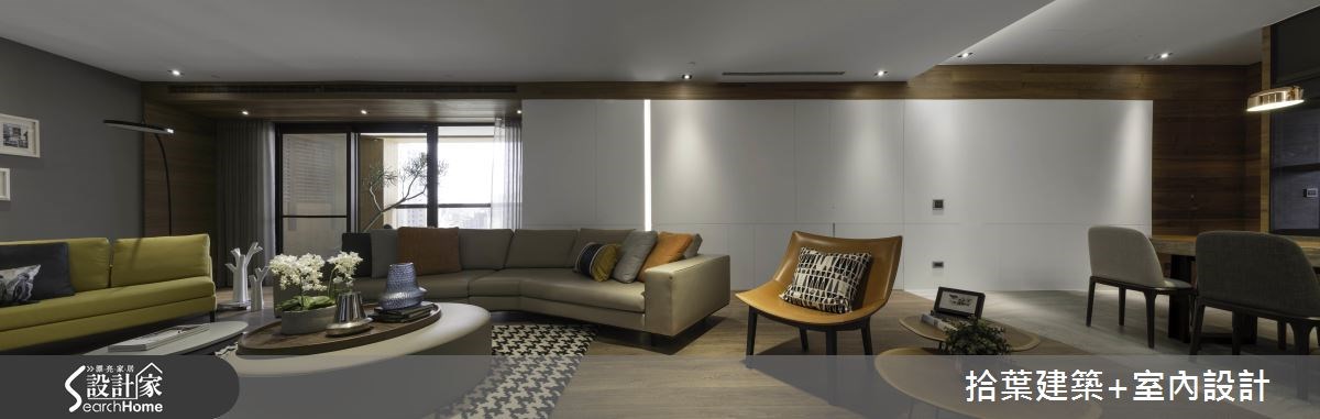 60坪新成屋(5年以下)＿現代風客廳案例圖片＿拾葉建築+室內設計＿拾葉_20之1