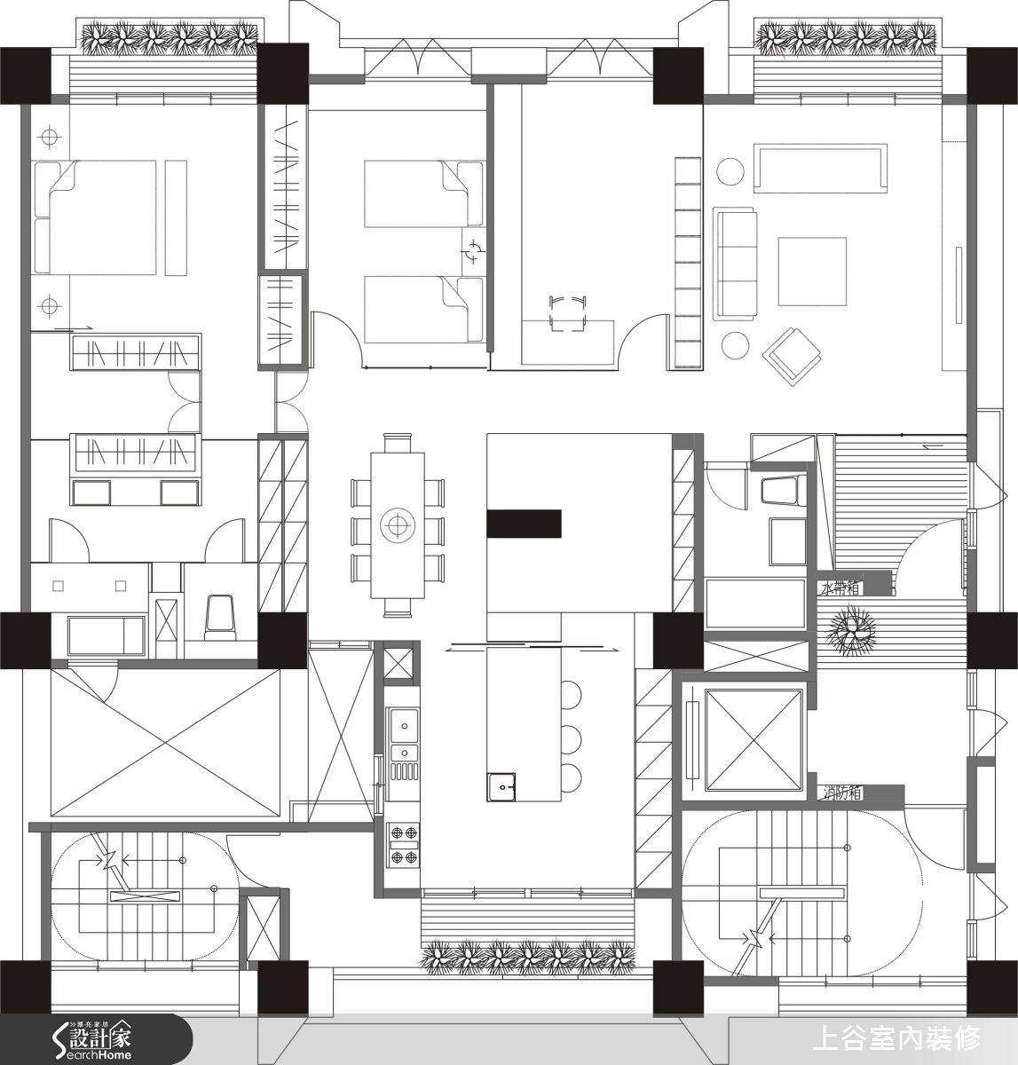 78坪預售屋＿現代風案例圖片＿上谷室內裝修有限公司＿上谷_03之13