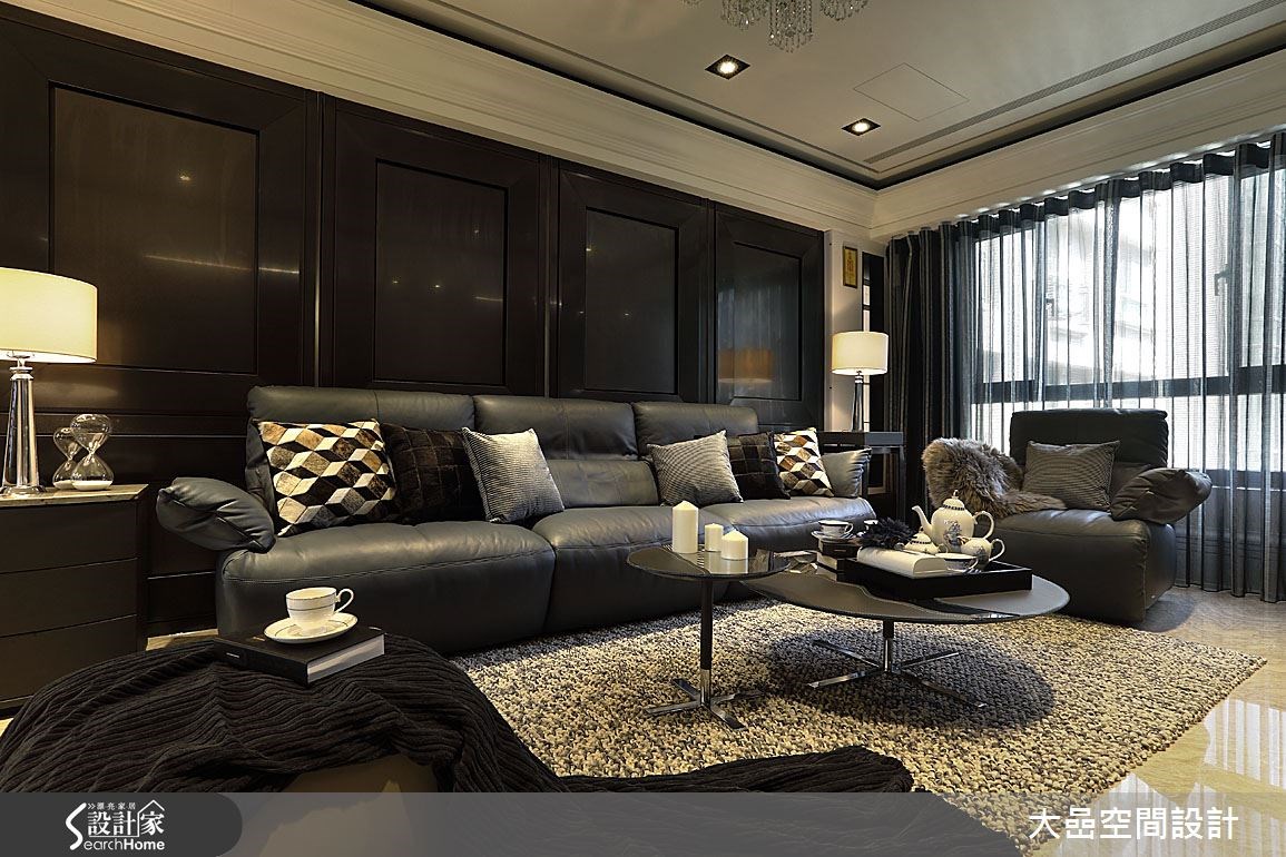 31坪中古屋(5~15年)＿奢華風客廳案例圖片＿大嵒空間設計＿大嵒_01之3