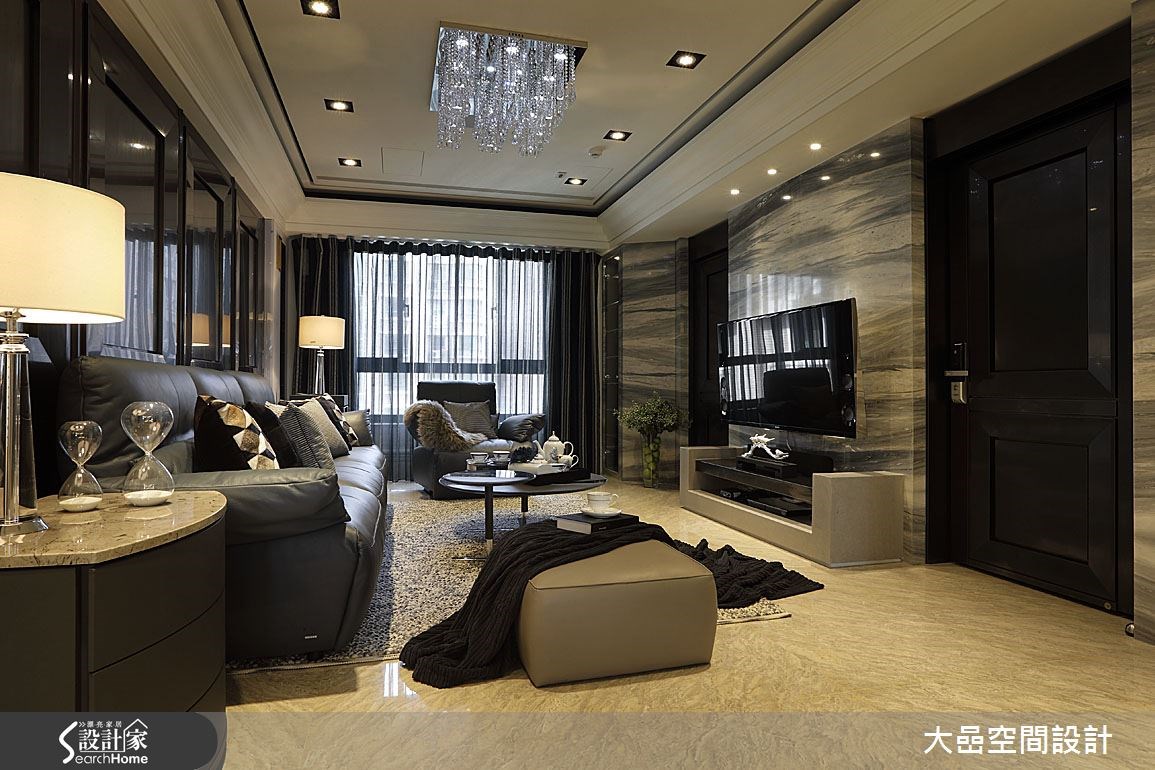 31坪中古屋(5~15年)＿奢華風客廳案例圖片＿大嵒空間設計＿大嵒_01之5