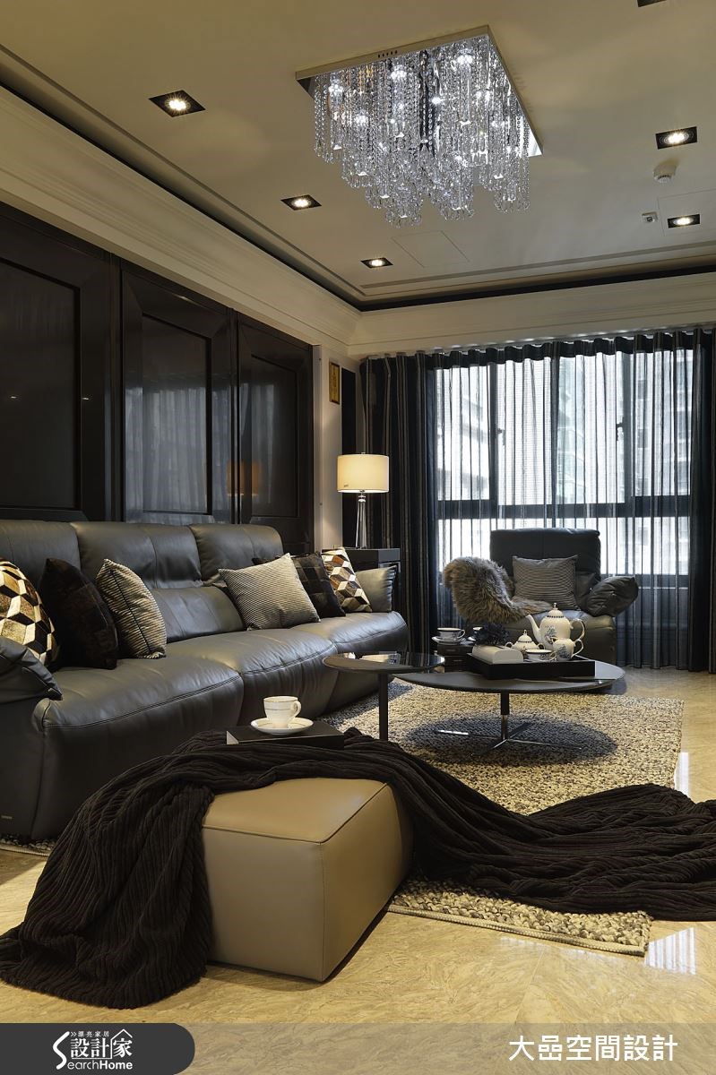 31坪中古屋(5~15年)＿奢華風客廳案例圖片＿大嵒空間設計＿大嵒_01之6