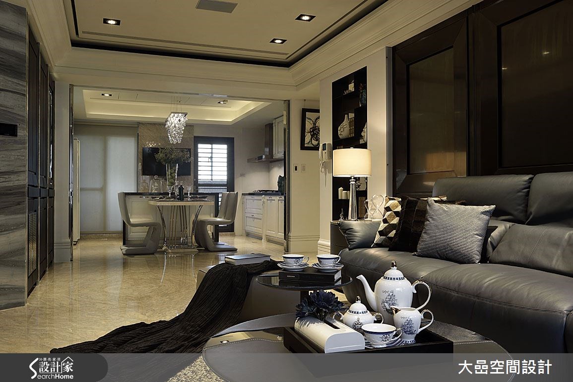 31坪中古屋(5~15年)＿奢華風客廳餐廳案例圖片＿大嵒空間設計＿大嵒_01之8