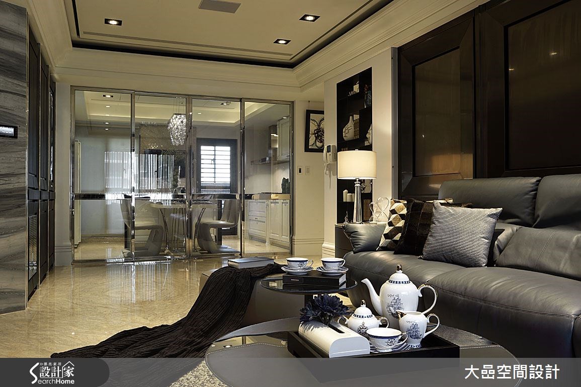 31坪中古屋(5~15年)＿奢華風客廳案例圖片＿大嵒空間設計＿大嵒_01之9