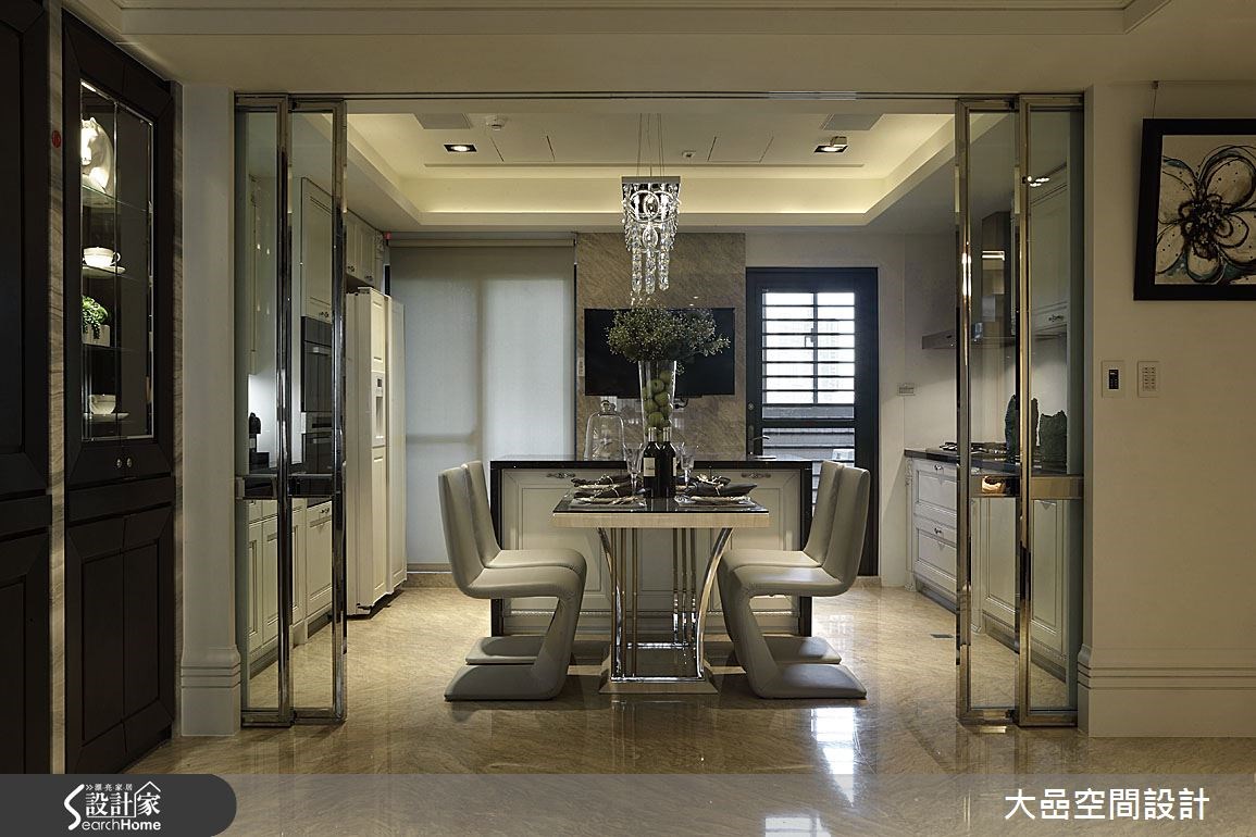 31坪中古屋(5~15年)＿奢華風餐廳廚房案例圖片＿大嵒空間設計＿大嵒_01之11