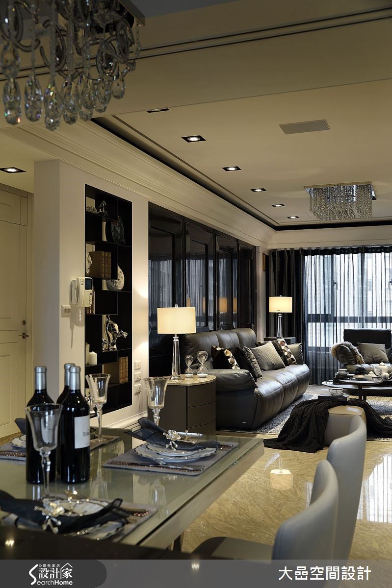 31坪中古屋(5~15年)＿奢華風客廳餐廳案例圖片＿大嵒空間設計＿大嵒_01之18