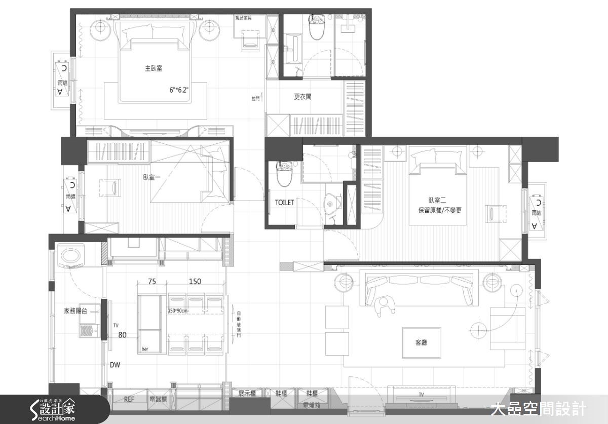 31坪中古屋(5~15年)＿奢華風案例圖片＿大嵒空間設計＿大嵒_01之30