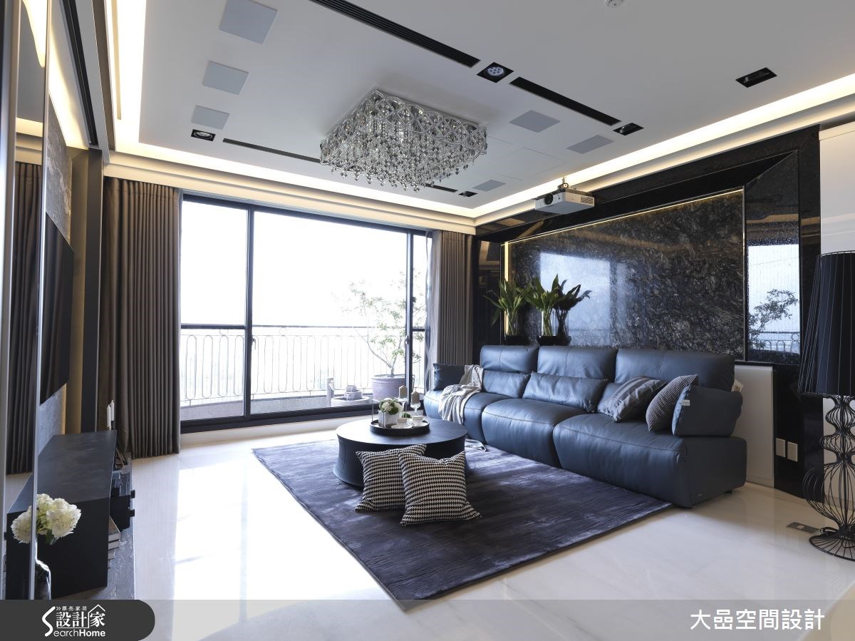 36坪中古屋(5~15年)＿奢華風客廳案例圖片＿大嵒空間設計＿大嵒_02之1