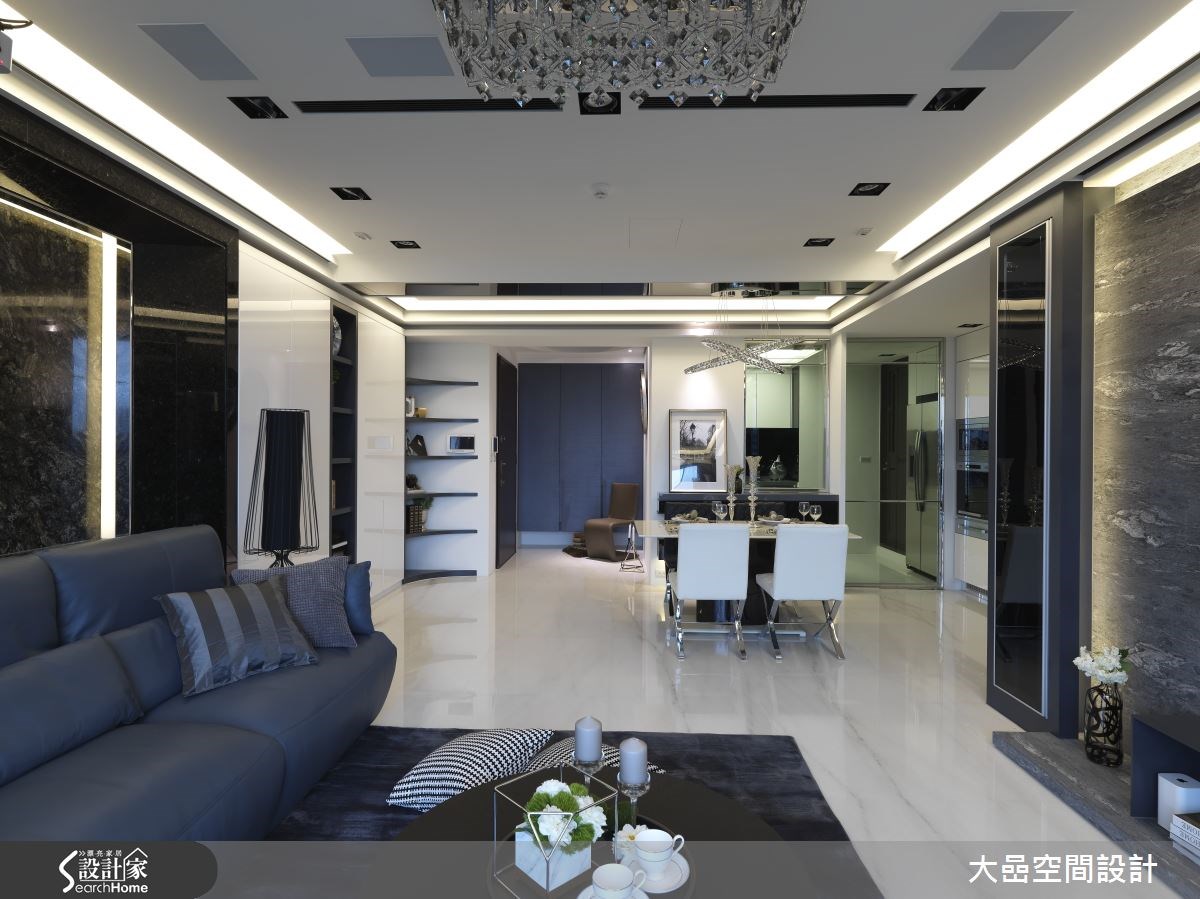 36坪中古屋(5~15年)＿奢華風客廳餐廳案例圖片＿大嵒空間設計＿大嵒_02之4