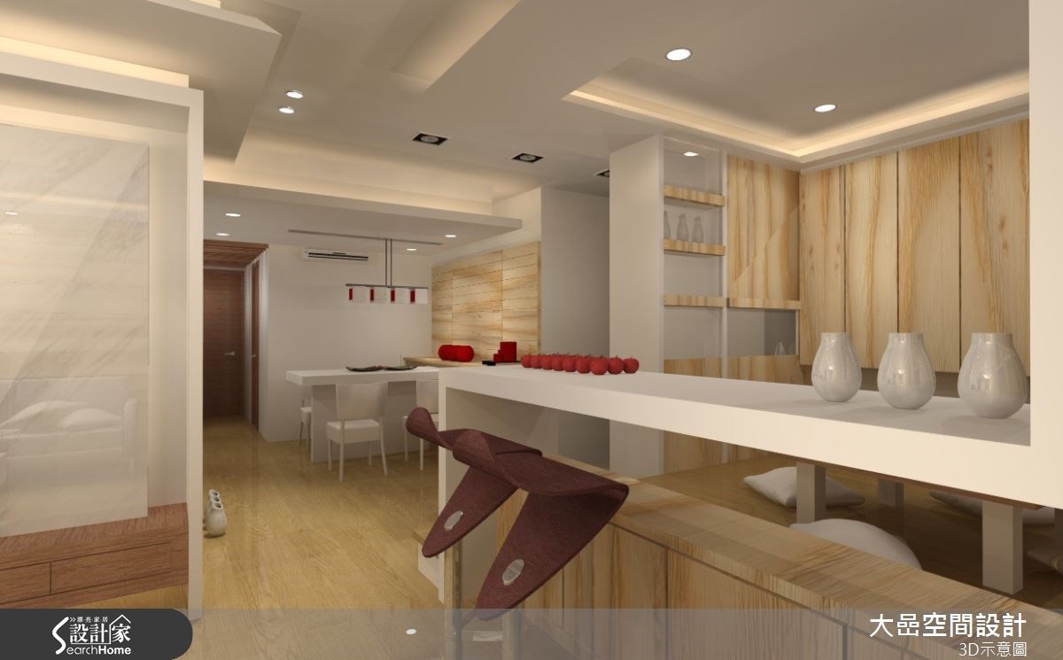 30坪新成屋(5年以下)＿北歐風餐廳吧檯案例圖片＿大嵒空間設計＿大嵒_04之6
