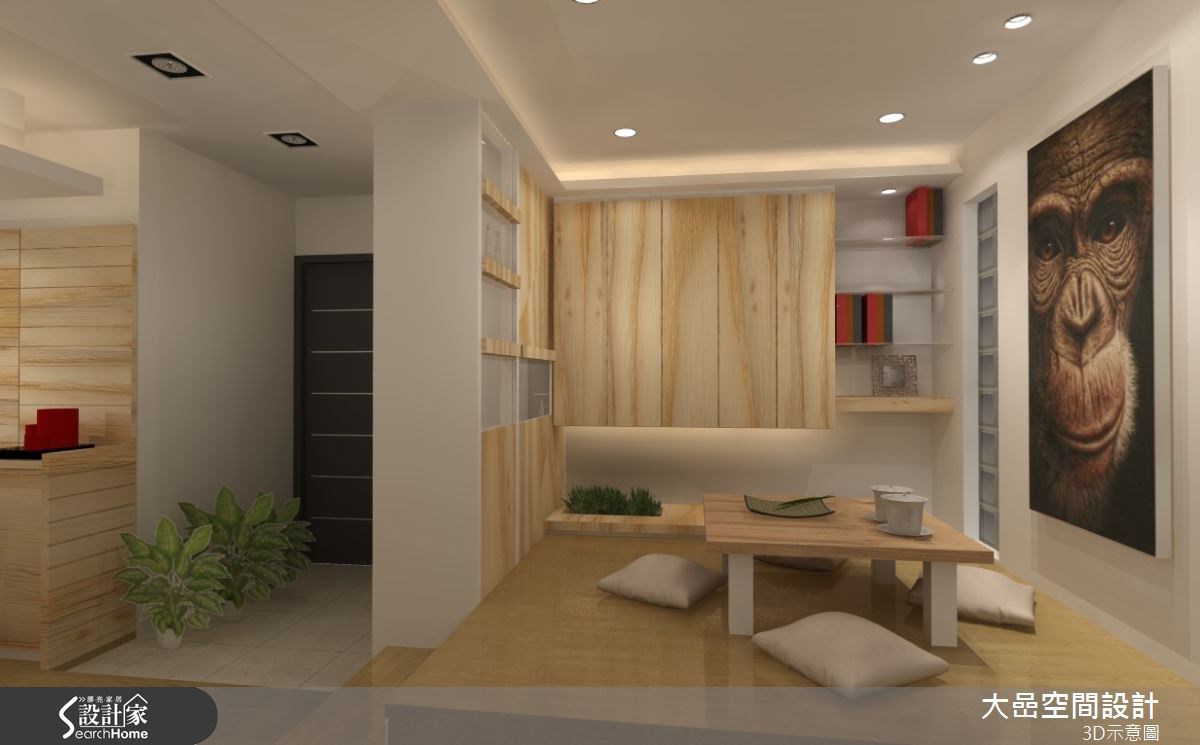 30坪新成屋(5年以下)＿北歐風玄關和室案例圖片＿大嵒空間設計＿大嵒_04之8