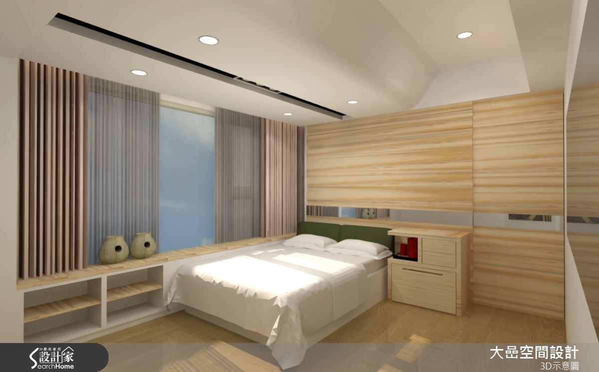 30坪新成屋(5年以下)＿北歐風臥室案例圖片＿大嵒空間設計＿大嵒_04之11