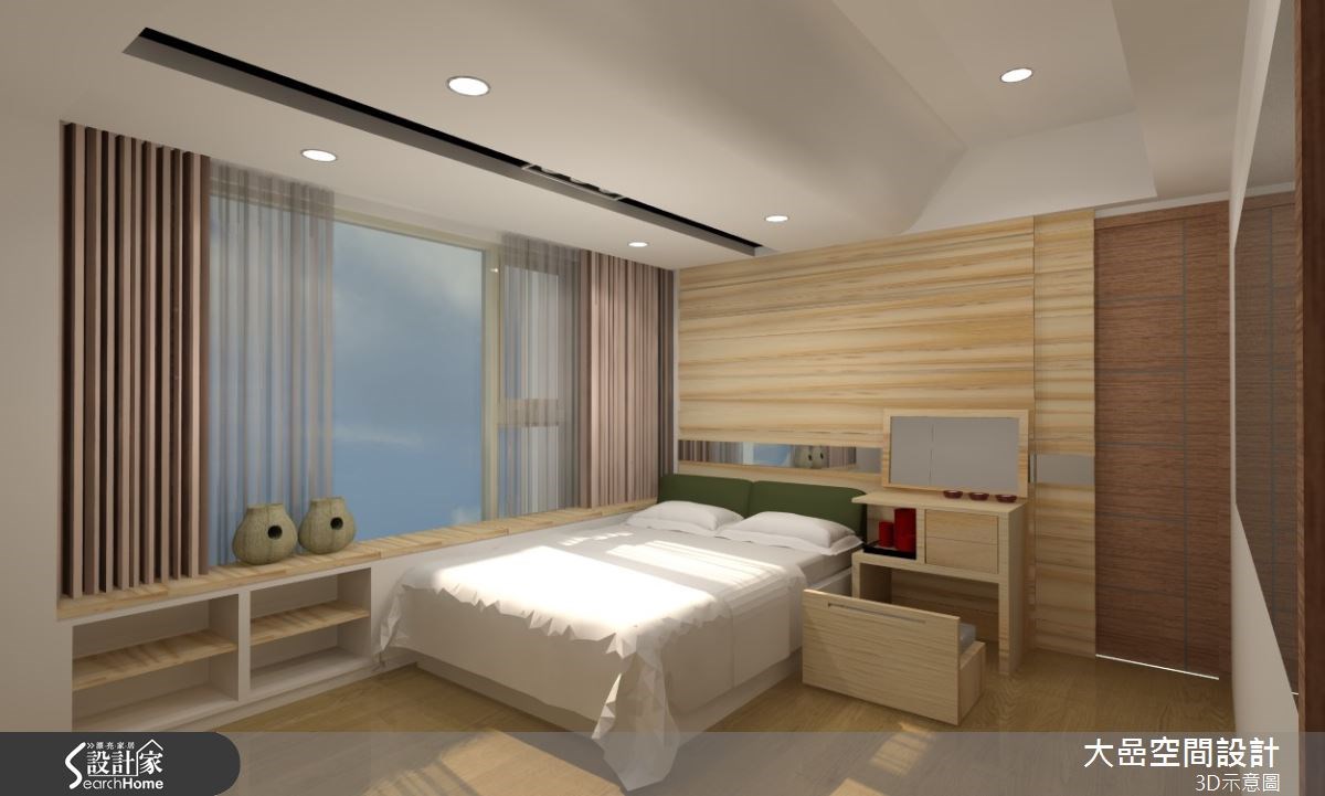 30坪新成屋(5年以下)＿北歐風臥室案例圖片＿大嵒空間設計＿大嵒_04之12