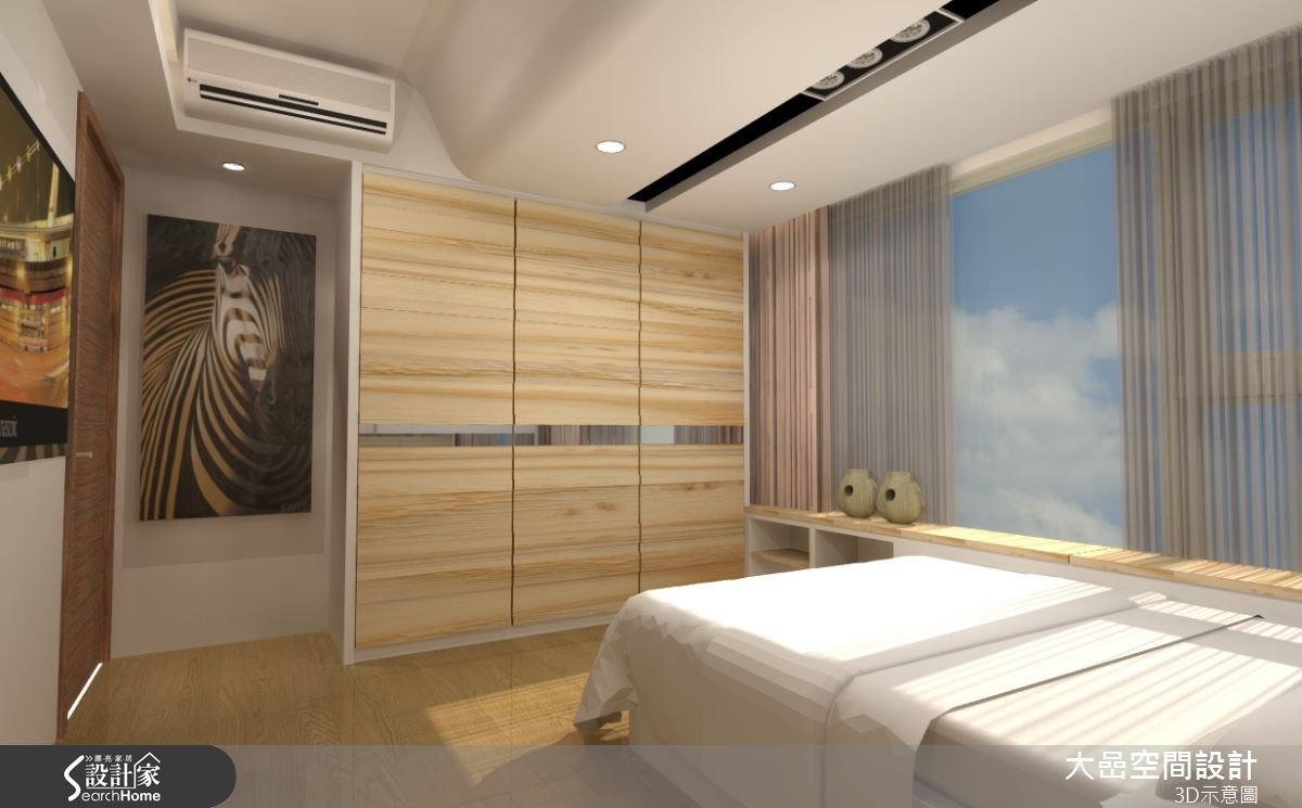 30坪新成屋(5年以下)＿北歐風臥室案例圖片＿大嵒空間設計＿大嵒_04之13