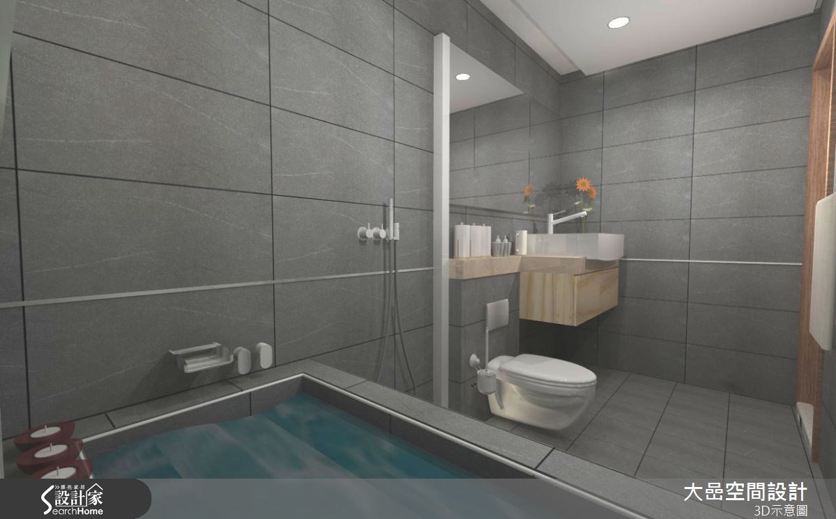 30坪新成屋(5年以下)＿北歐風浴室案例圖片＿大嵒空間設計＿大嵒_04之19