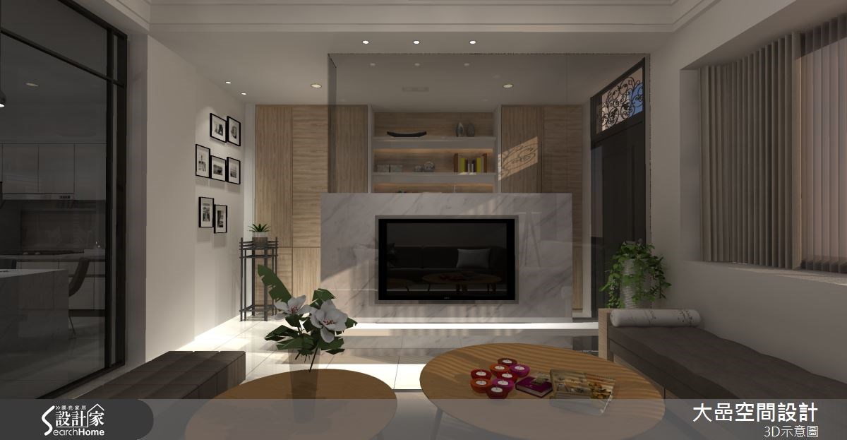 26坪新成屋(5年以下)＿簡約風客廳臥榻案例圖片＿大嵒空間設計＿大嵒_05之3784