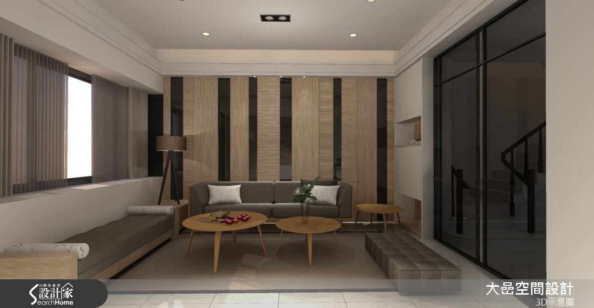 26坪新成屋(5年以下)＿簡約風客廳臥榻案例圖片＿大嵒空間設計＿大嵒_05之7