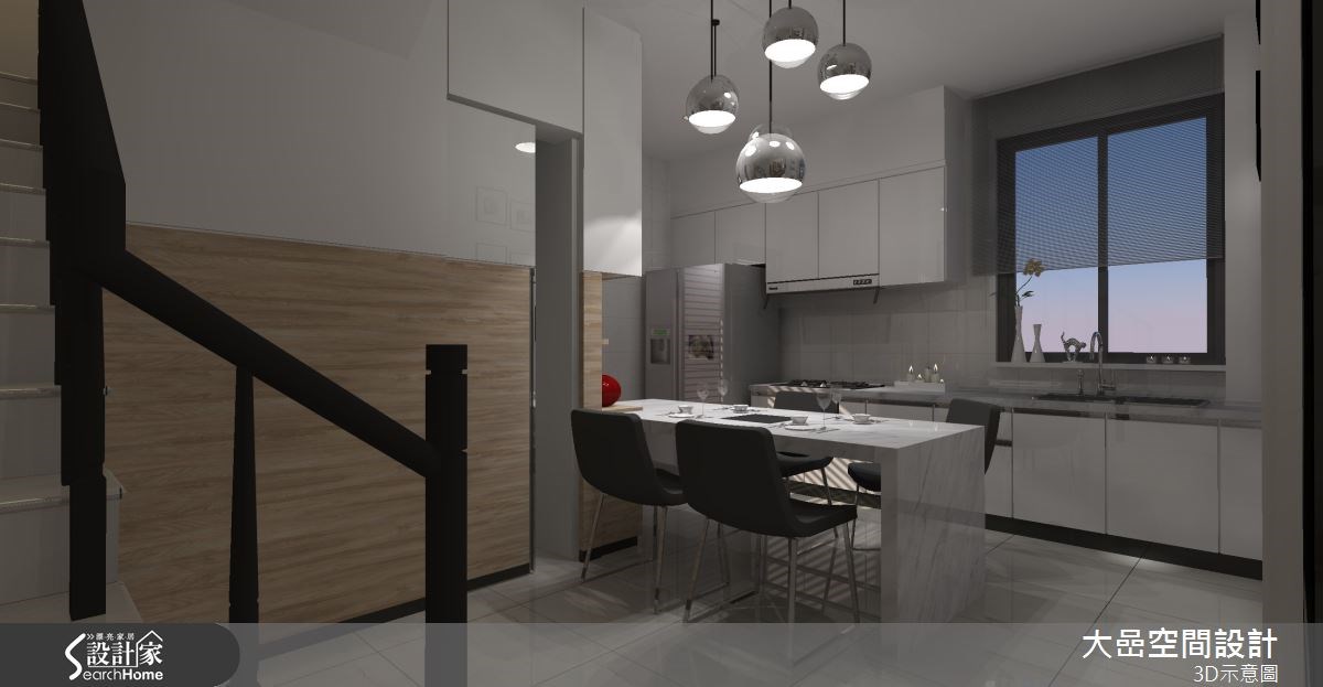 26坪新成屋(5年以下)＿簡約風餐廳廚房案例圖片＿大嵒空間設計＿大嵒_05之8