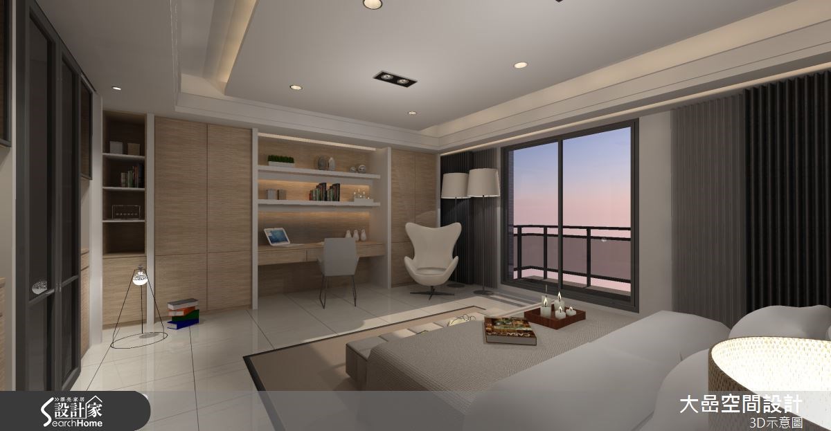 26坪新成屋(5年以下)＿簡約風臥室案例圖片＿大嵒空間設計＿大嵒_05之11