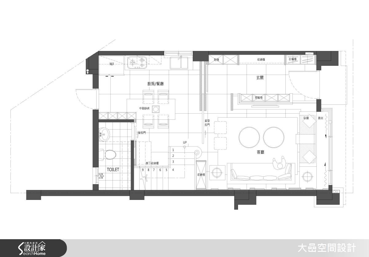 26坪新成屋(5年以下)＿簡約風案例圖片＿大嵒空間設計＿大嵒_05之16