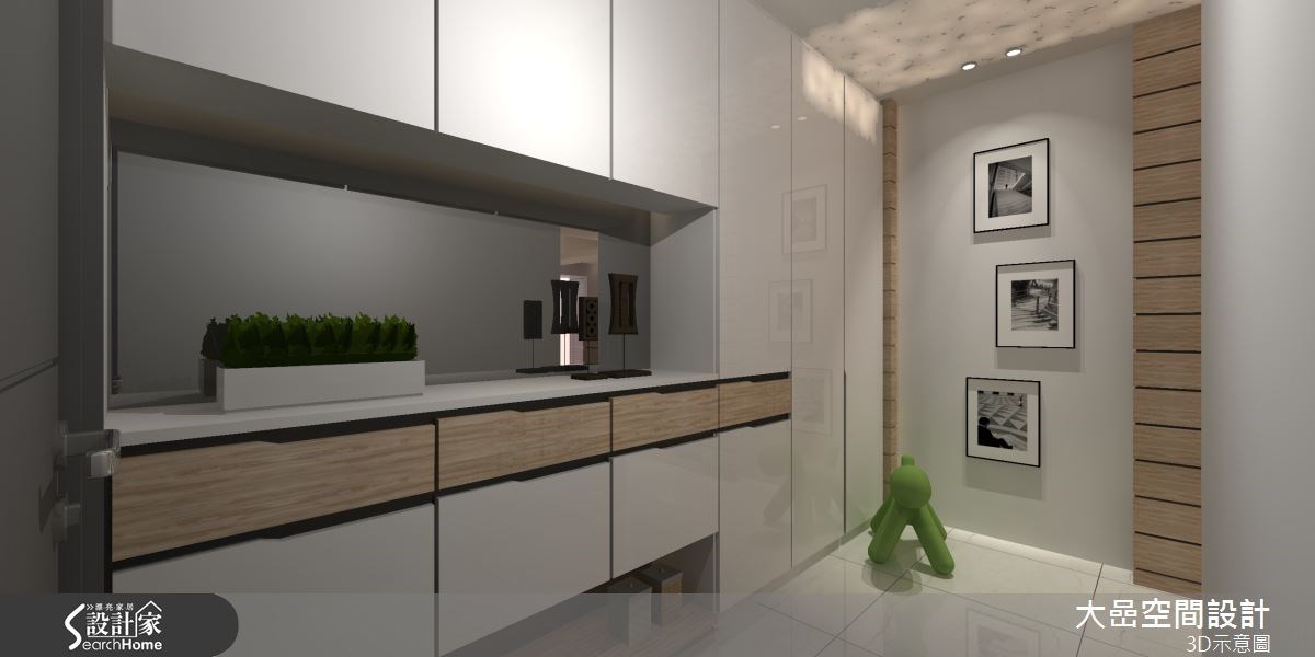 24坪新成屋(5年以下)＿休閒風玄關案例圖片＿大嵒空間設計＿大嵒_06之1