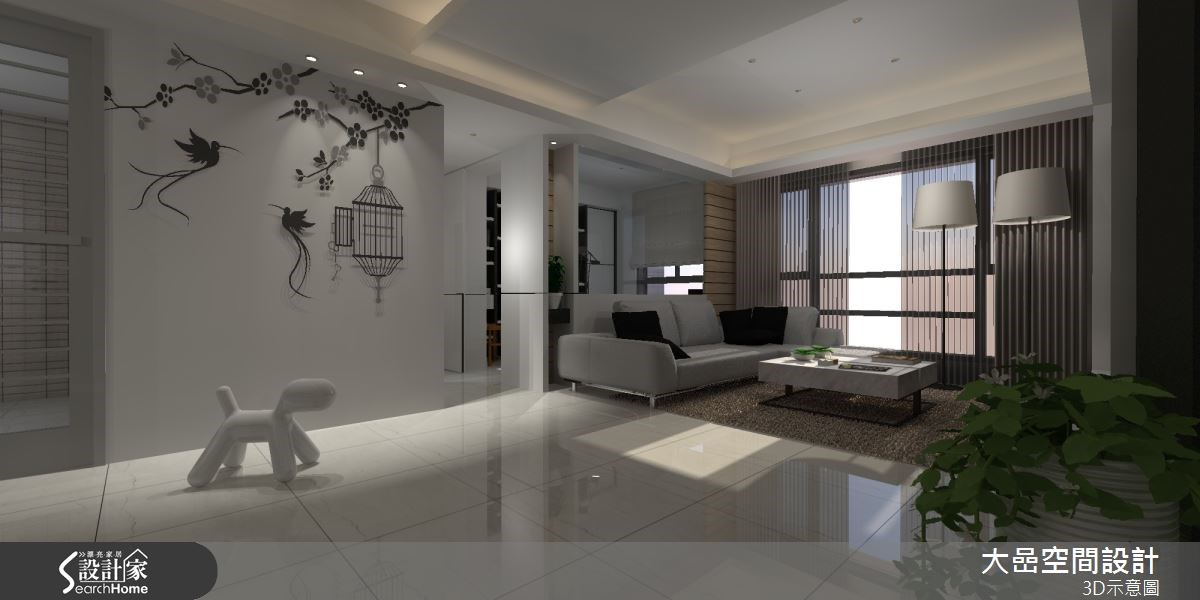 24坪新成屋(5年以下)＿休閒風客廳案例圖片＿大嵒空間設計＿大嵒_06之3