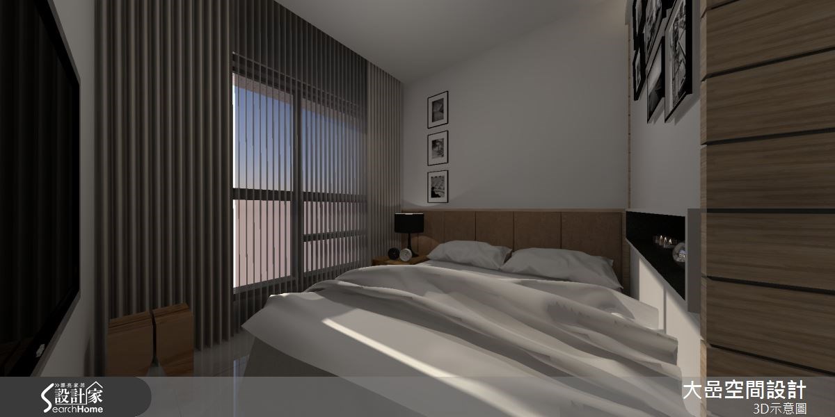 24坪新成屋(5年以下)＿休閒風臥室案例圖片＿大嵒空間設計＿大嵒_06之11